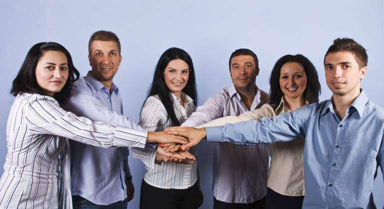 union equipo trabajadores 770 dreamstime